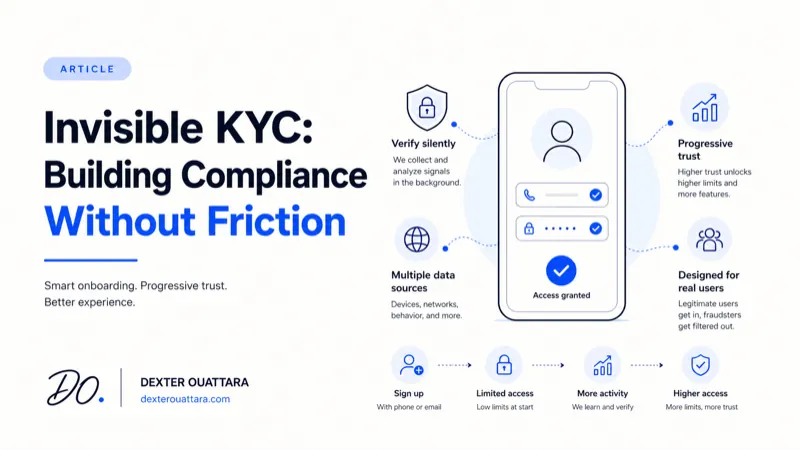 Invisible KYC: Building Compliance Without Friction